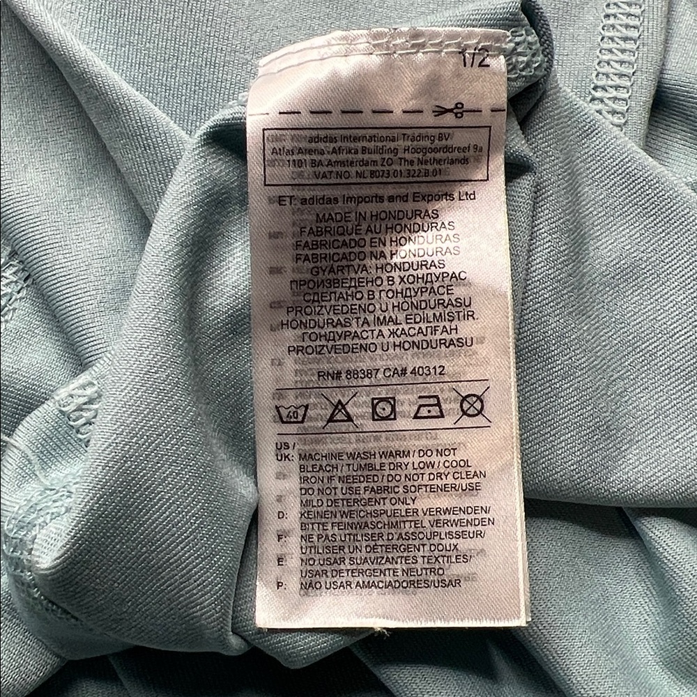 Adidas Men's Light Blue Climalite Free Lift Short Sleeve Tee - XL - Picture 6 of 6